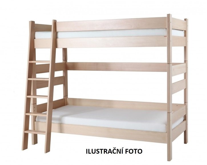 Dětská poschoďová postel Sendy 300B/05B, masiv buk Dětská poschoďová postel Sendy 300B/05B, masiv buk