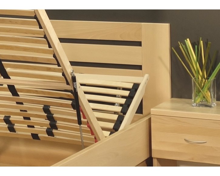 Zvýšená postel s úložným prostorem Rita, 90x200, 80x200, masiv buk Zvýšená postel s úložným prostorem Rita, 90x200, 80x200, masiv buk