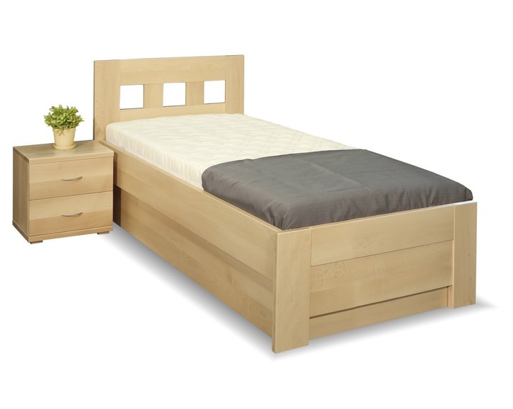 Zvýšená postel s úložným prostorem Rocco, 90x200, 80x200, masiv buk Zvýšená postel s úložným prostorem Rocco, 90x200, 80x200, masiv buk