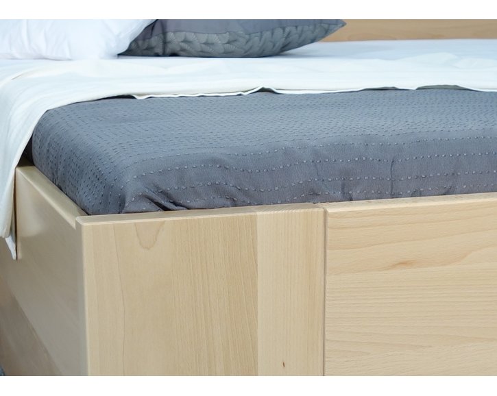 Zvýšená postel s úložným prostorem Matěj, 80x200, 90x200, masiv buk Zvýšená postel s úložným prostorem Matěj, 80x200, 90x200, masiv buk