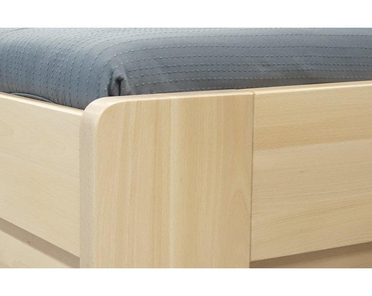 Zvýšená postel s úložným prostorem Carmen, 160x200, 180x200, masiv buk Zvýšená postel s úložným prostorem Carmen, 160x200, 180x200, masiv buk