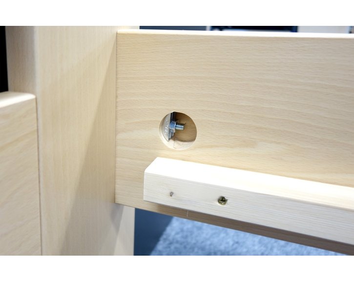 Zvýšená postel s úložným prostorem Rita, 160x200, 180x200, masiv buk Zvýšená postel s úložným prostorem Rita, 160x200, 180x200, masiv buk