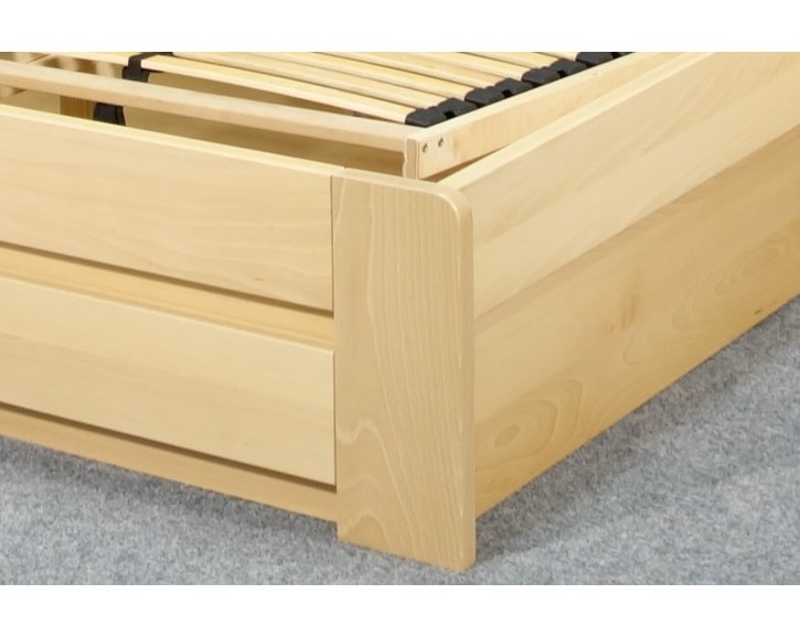 Postel z masivu s úložným prostorem Justina, 90x200, masiv buk Postel z masivu s úložným prostorem Justina, 90x200, masiv buk
