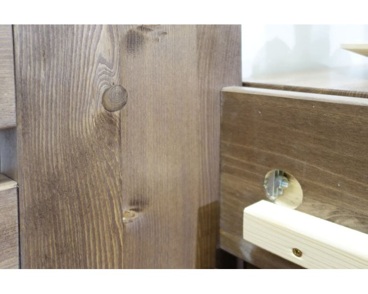 Zvýšená postel z masivu ROSA, masiv smrk, 90x200 Zvýšená postel z masivu ROSA, masiv smrk, 90x200