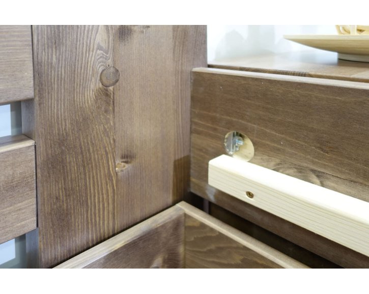 Zvýšená postel s úložným prostorem ROSA, masiv smrk, 90x200 Zvýšená postel s úložným prostorem ROSA, masiv smrk, 90x200