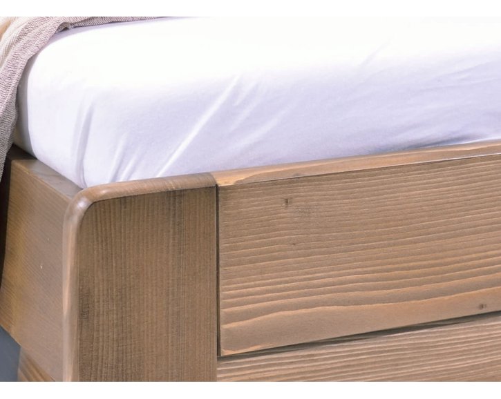 Jednolůžková postel s roštem Mark, 80x200, 90x200, masiv smrk Jednolůžková postel s roštem Mark, 80x200, 90x200, masiv smrk