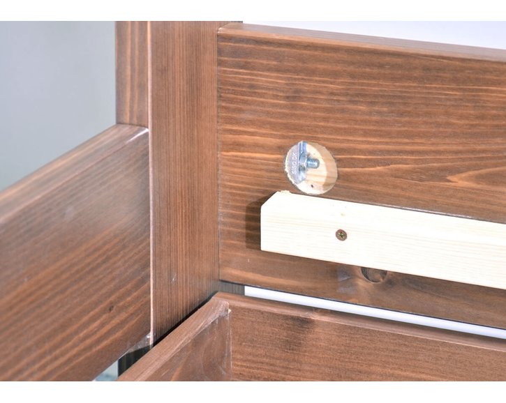 Zvýšená postel s úložným prostorem Rita, 120x200, masiv smrk Zvýšená postel s úložným prostorem Rita, 120x200, masiv smrk