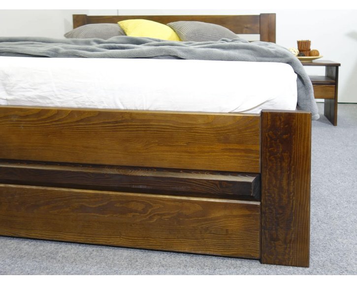 Dřevěná postel jednolůžko Hana, masiv borovice Dřevěná postel jednolůžko Hana, masiv borovice