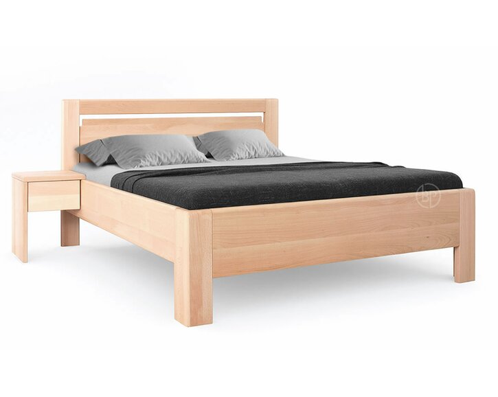 Vysoká dřevěná postel Matrix 2, masiv buk Vysoká dřevěná postel Matrix 2, masiv buk