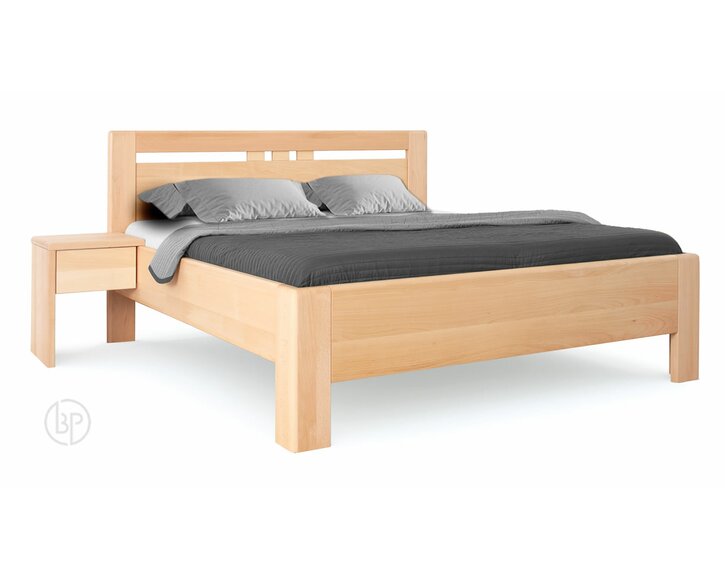 Vysoká dřevěná postel Matrix 3, masiv buk Vysoká dřevěná postel Matrix 3, masiv buk