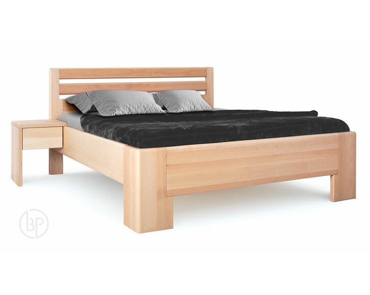 Vysoká dřevěná postel NIO 1, masiv buk Vysoká dřevěná postel NIO 1, masiv buk