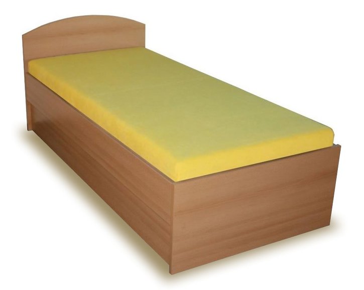 Postel jednolůžko s úložným prostorem BEN, boční výklop Postel jednolůžko s úložným prostorem BEN, boční výklop